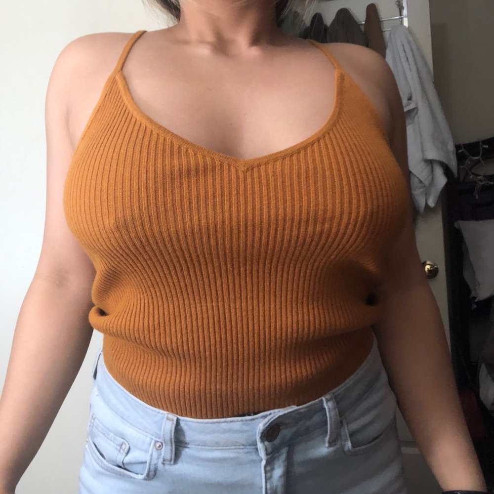 Mustard color top
